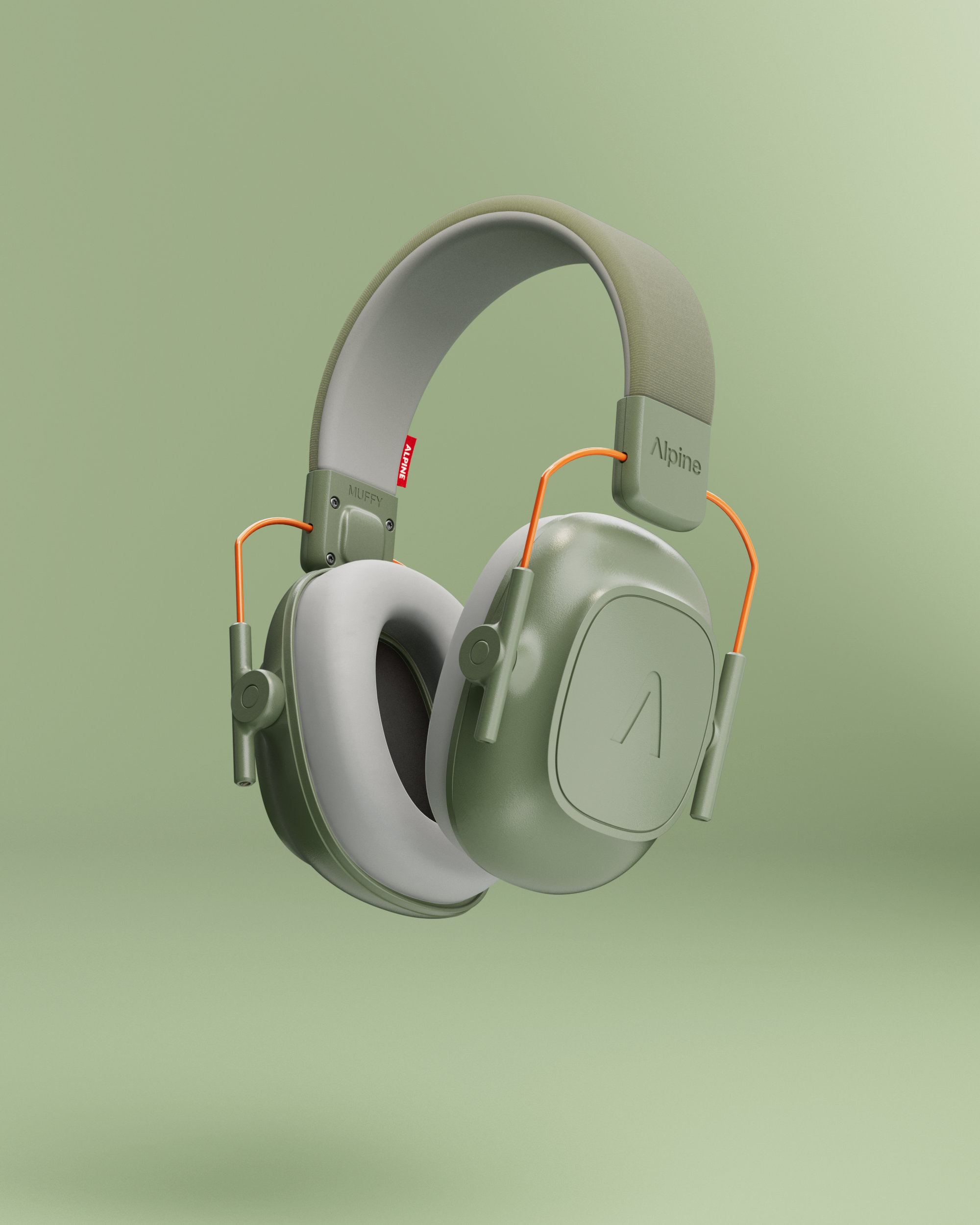 alpine muffy kids casque anti-bruit pour bébés produit detail vert #color_Vert-olive