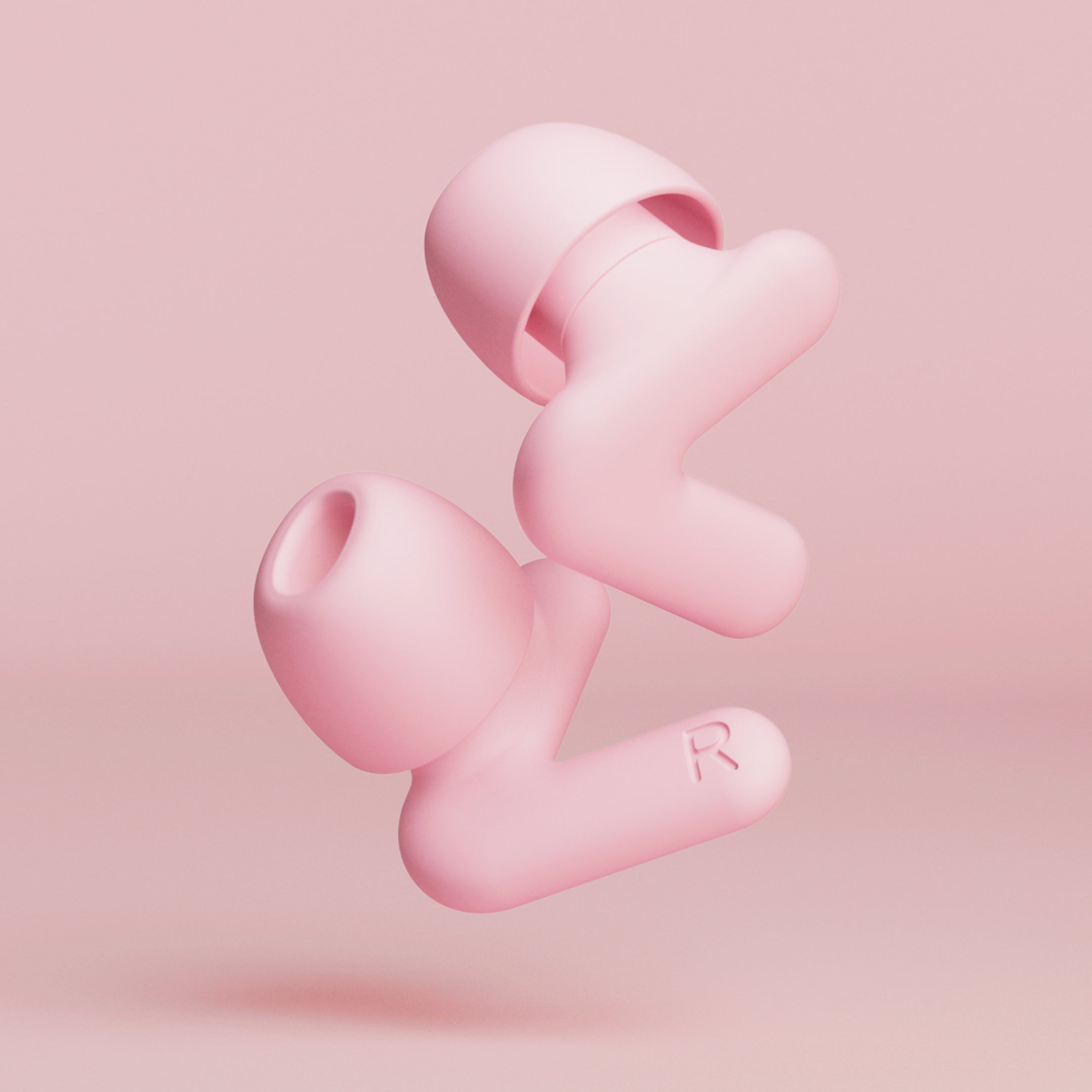 Alpine Silence image produit de deux bouchons – pink
