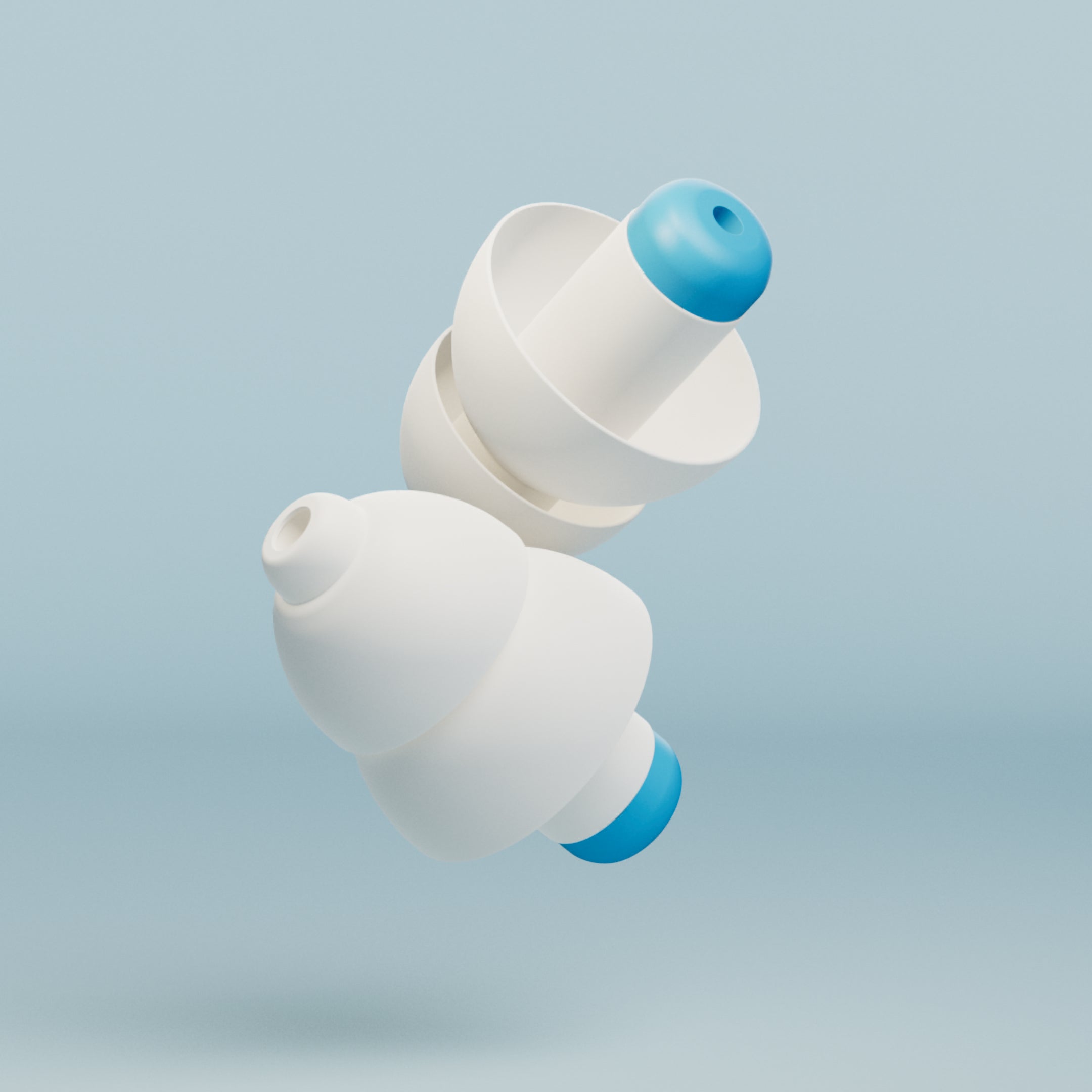 Pair of Alpine SwimSafe earplugs with soft tips