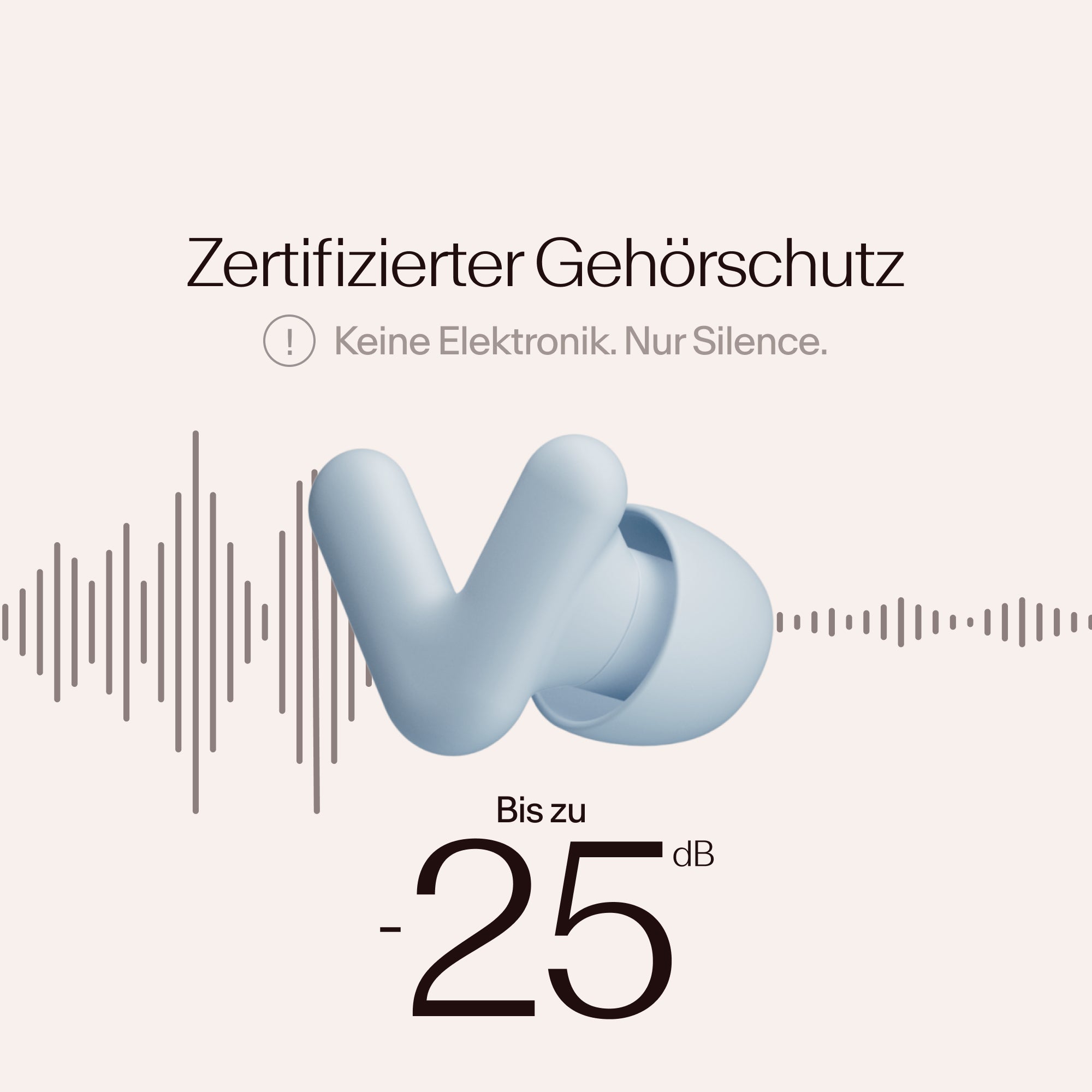 Alpine Silence earplugs with certified noise reduction