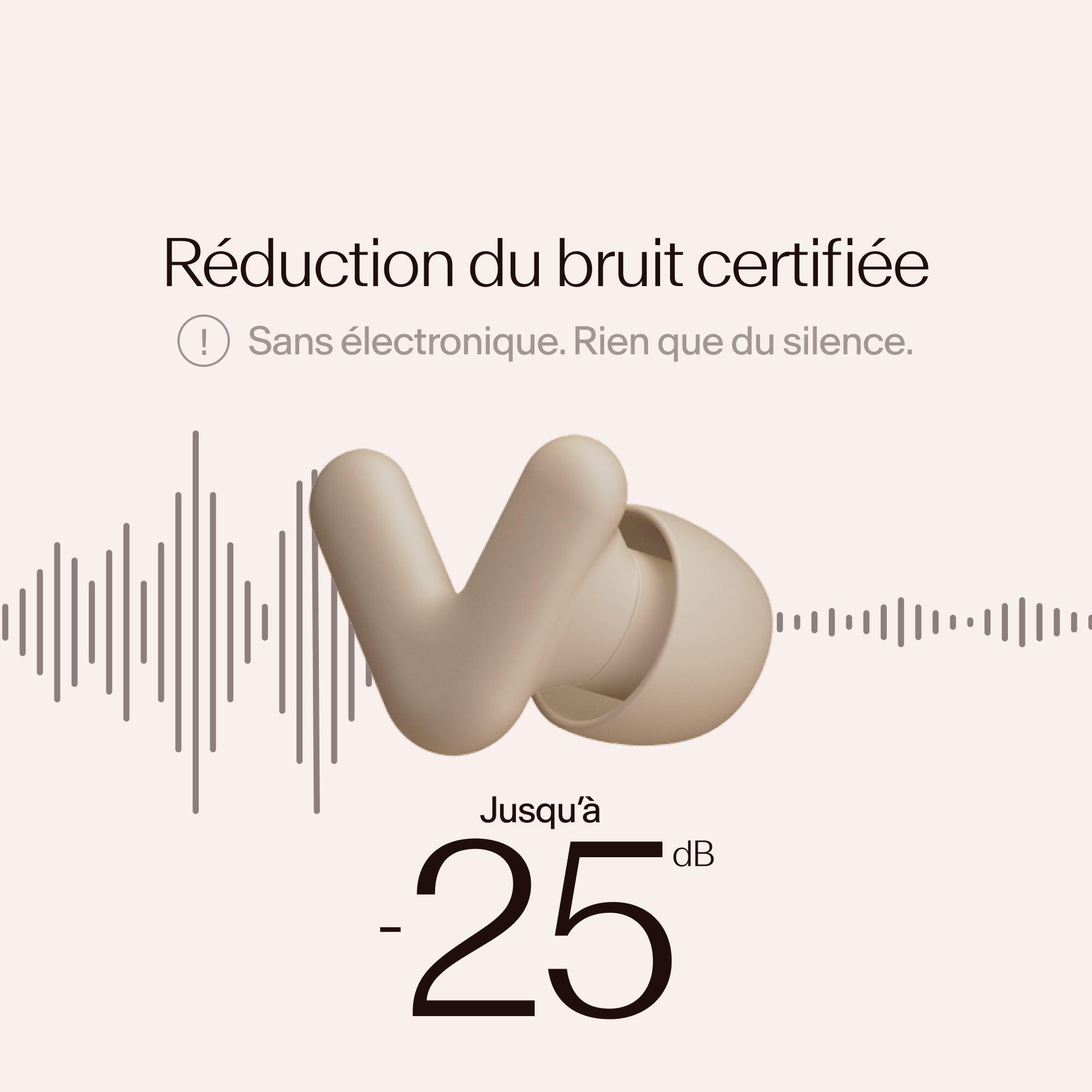 Bouchons Alpine Silence dans l’oreille avec caractéristiques clés