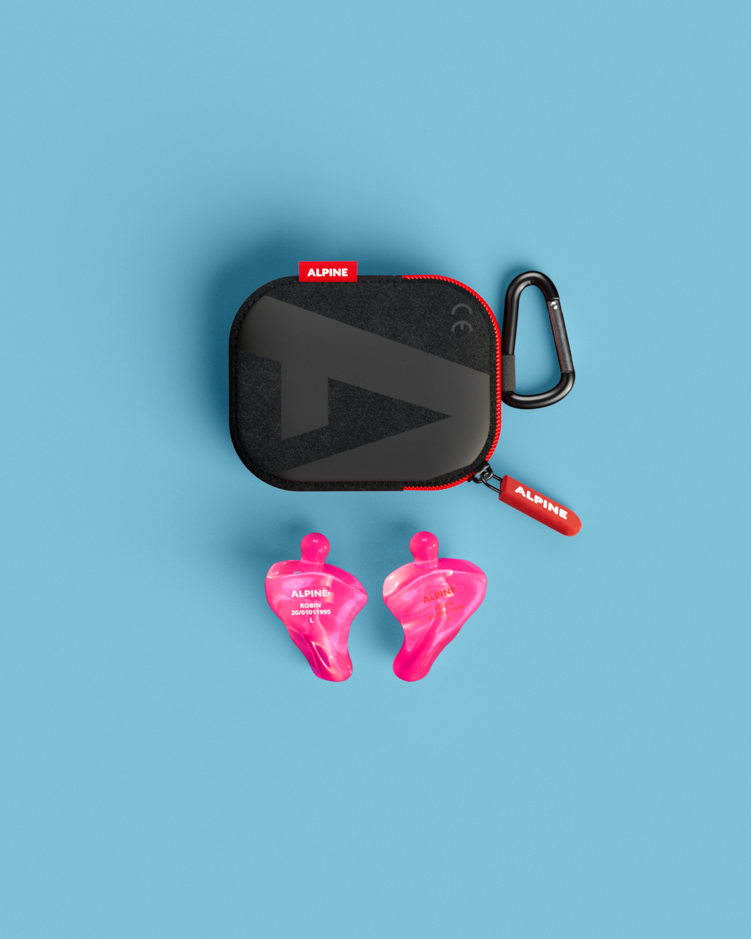 Alpine Motosafe Custom oordoppen op maat overzicht inclusief accessoires transparant roze