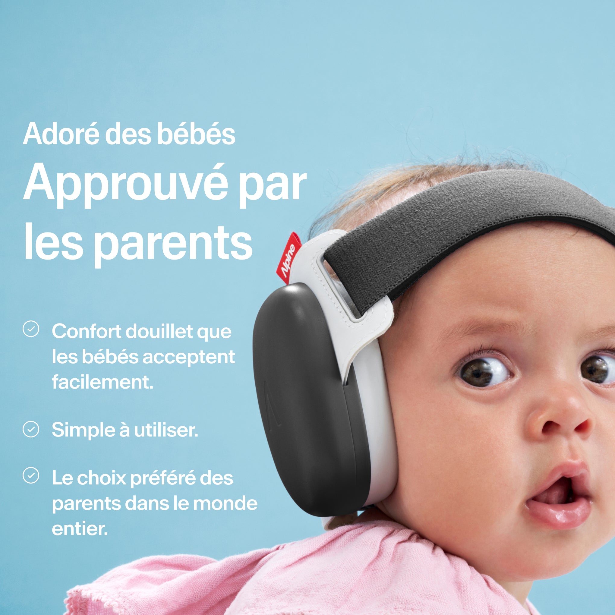 Bébé portant Alpine Muffy Baby en noir sur la tête #color_dusk-black