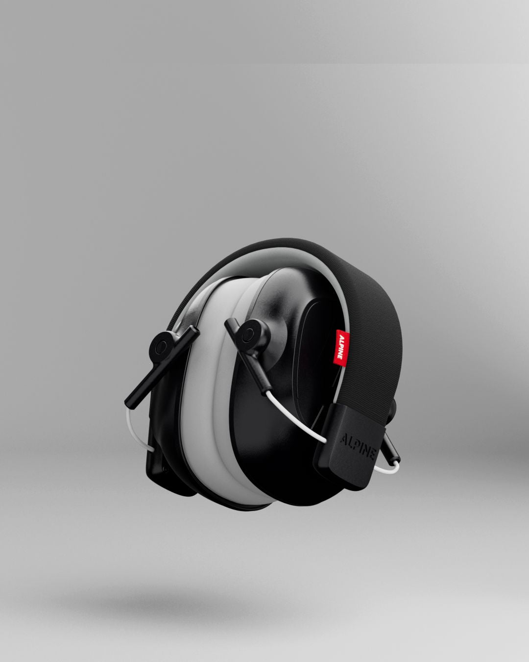 cache-oreilles Alpine Muffy Kids plié, noir
