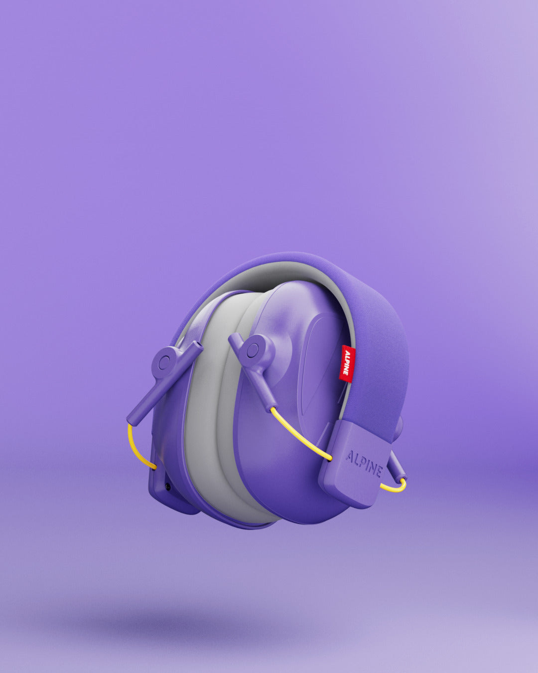 cache-oreilles Alpine Muffy Kids plié, violet