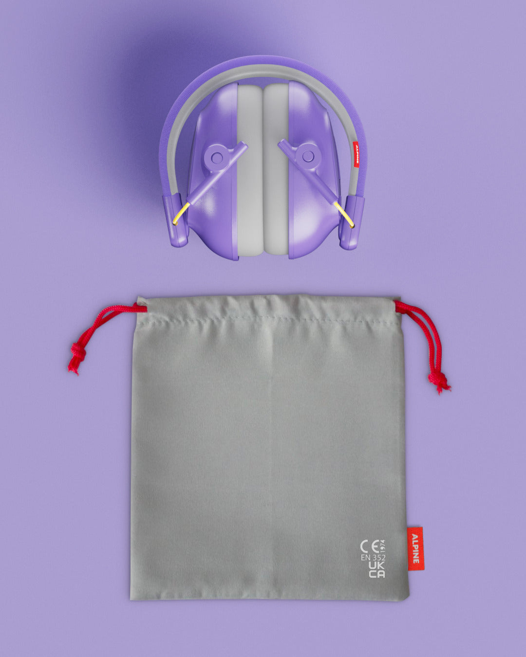 cache-oreilles Alpine Muffy Kids violets avec accessoires #color_pourpre