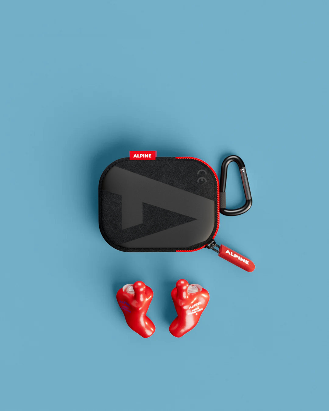 alpine musicsafe custom 4d oordoppen voor muzikanten op maat overzicht inclusief accessoires rood
