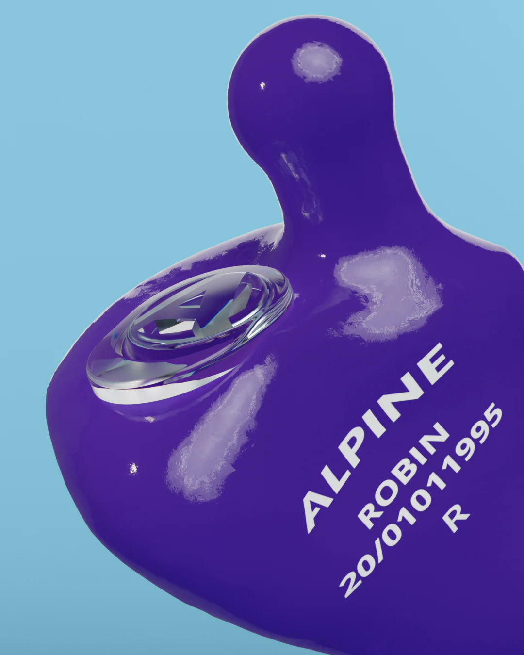Détail du produit bouchons d’oreilles Alpine MusicSafe Sur Mesure 4D violet