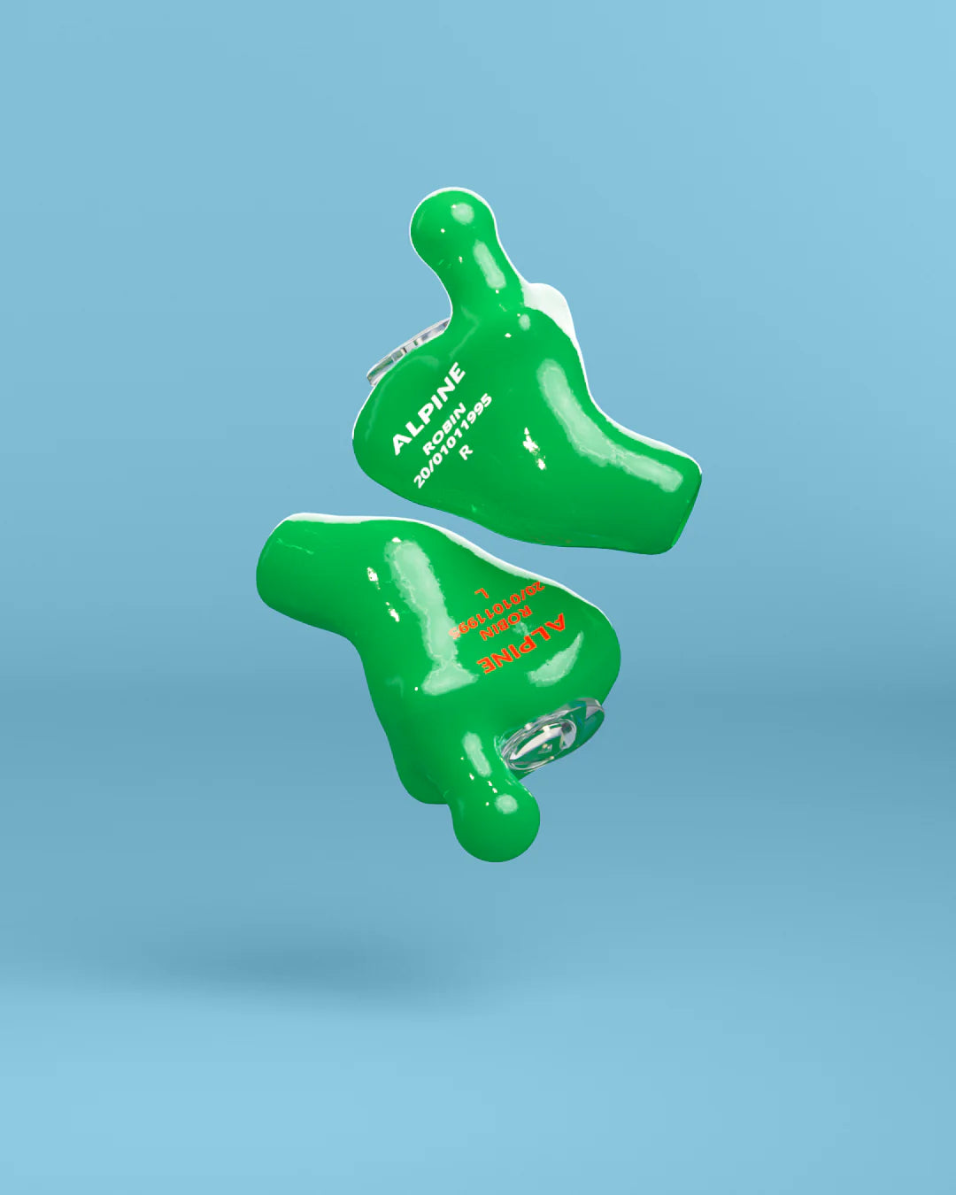 Bouchons d’oreilles Alpine MusicSafe Sur Mesure 4D vert