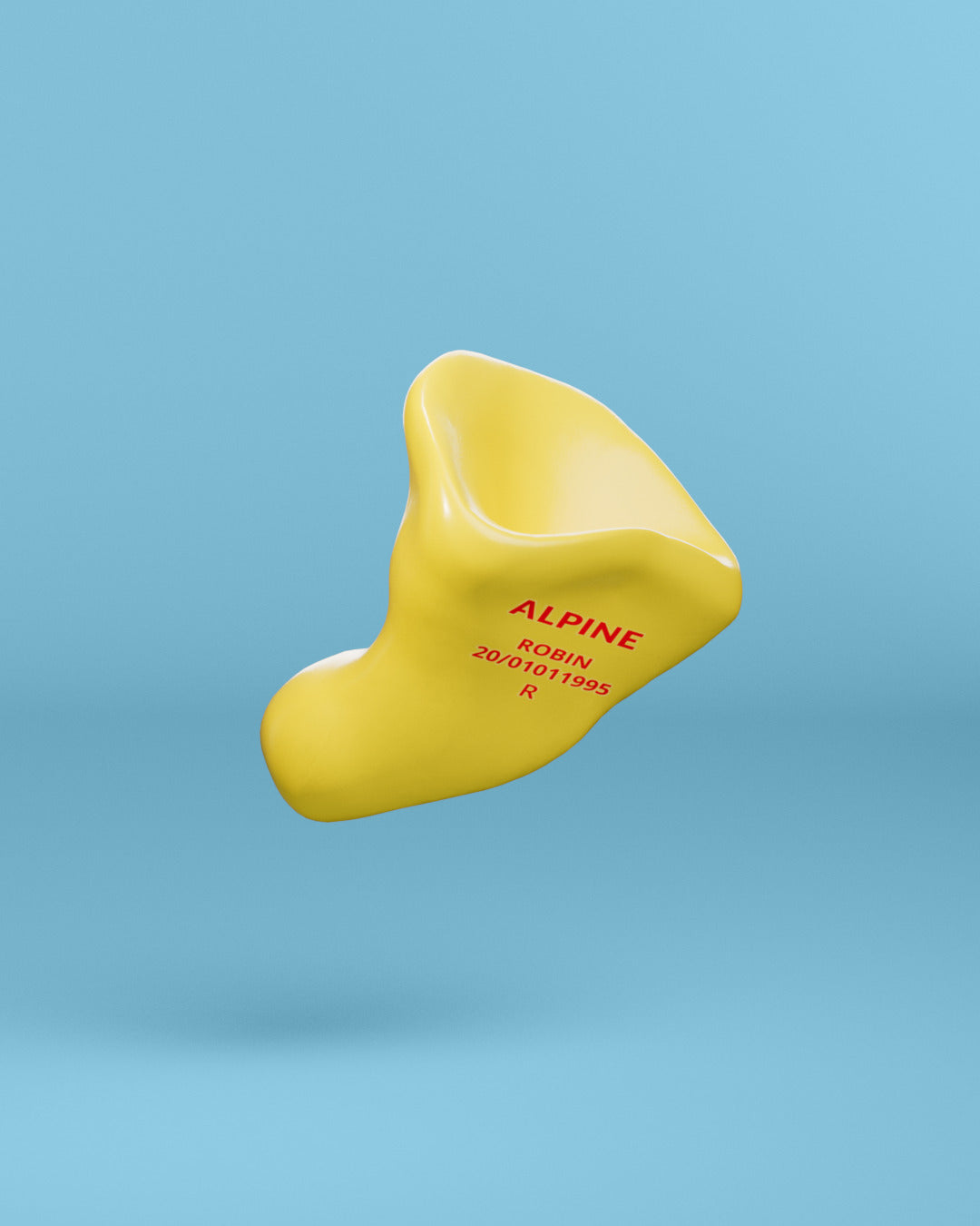 Alpine op maat sleepsoft oordoppen yellow