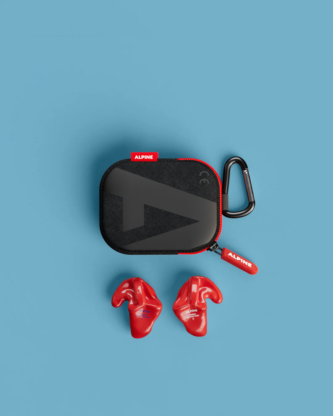 alpine swimsafe custom 4d 1 stuk zwemoordoppen op maat overzicht inclusief accessoires rood