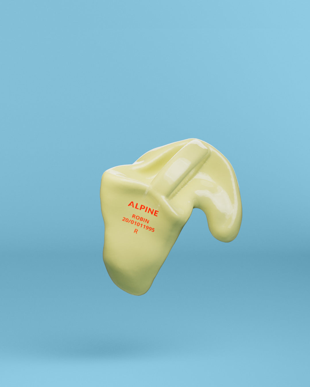 Alpine swimsafe op maat oordoppen neon geel