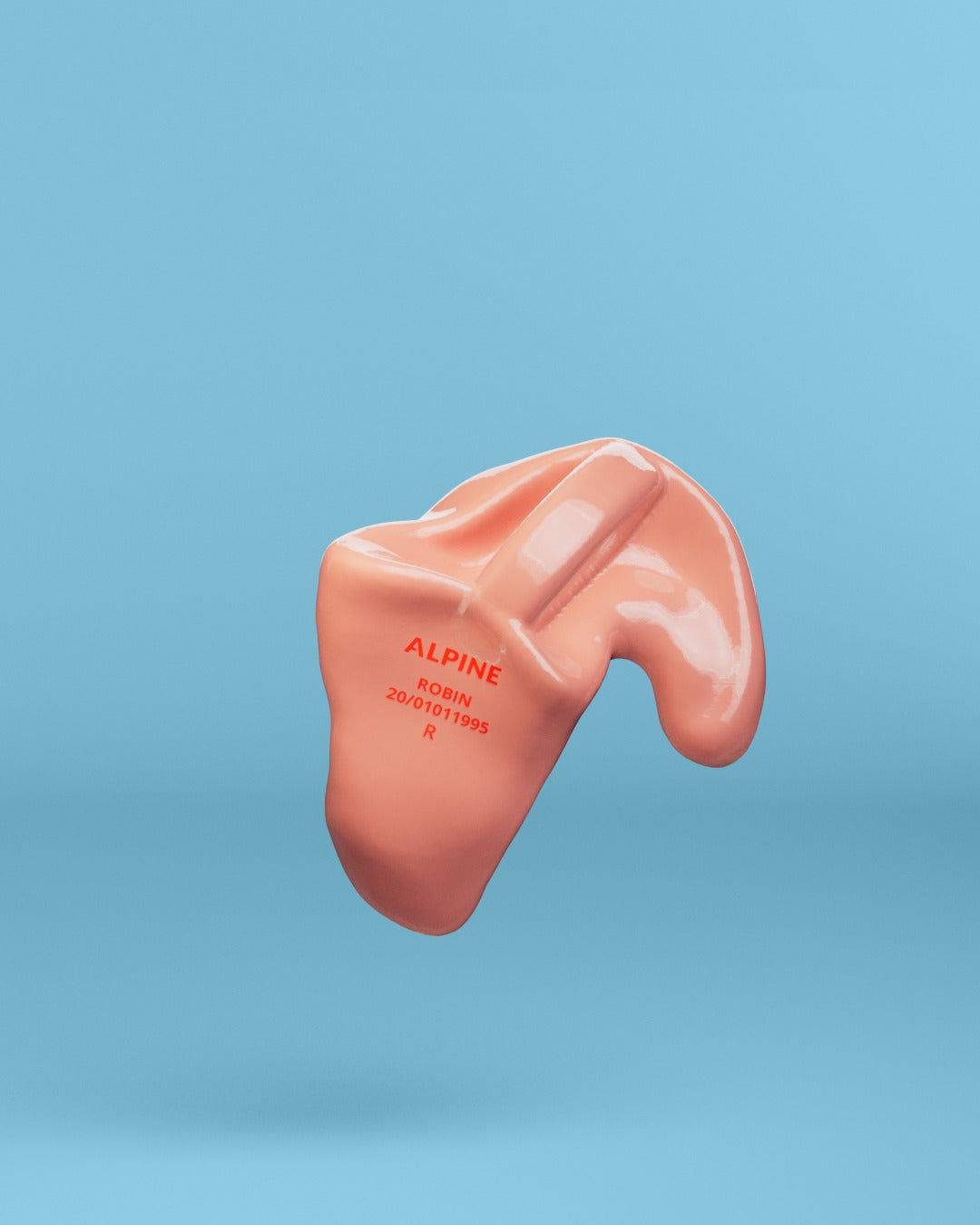 Alpine swimsafe op maat oordoppen neon oranje