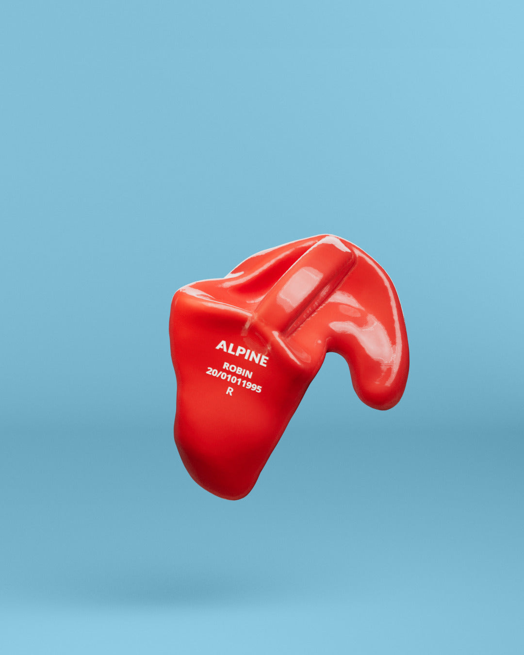 Alpine swimsafe op maat oordoppen neon rood