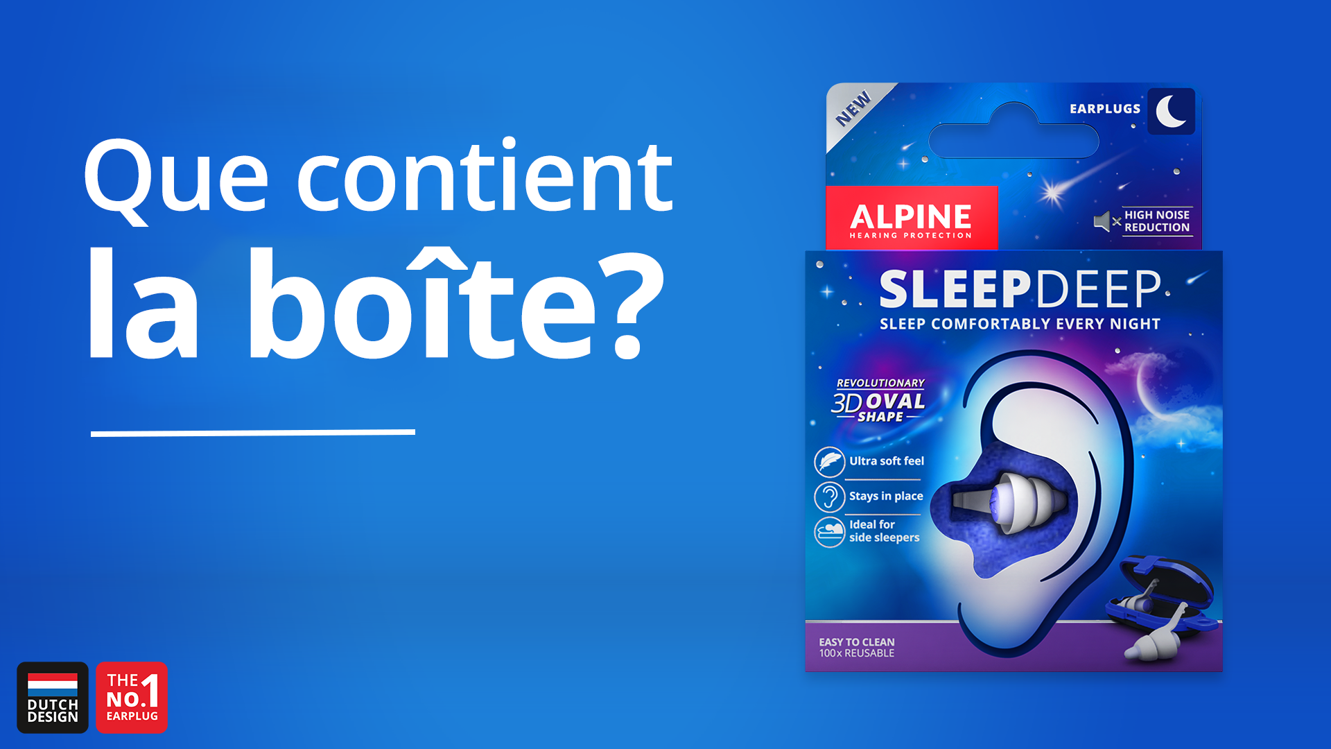 Alpine SleepDeep Bouchons d'oreilles Profitez d'une bonne nuit de sommeil –  Alpine Protection Auditive