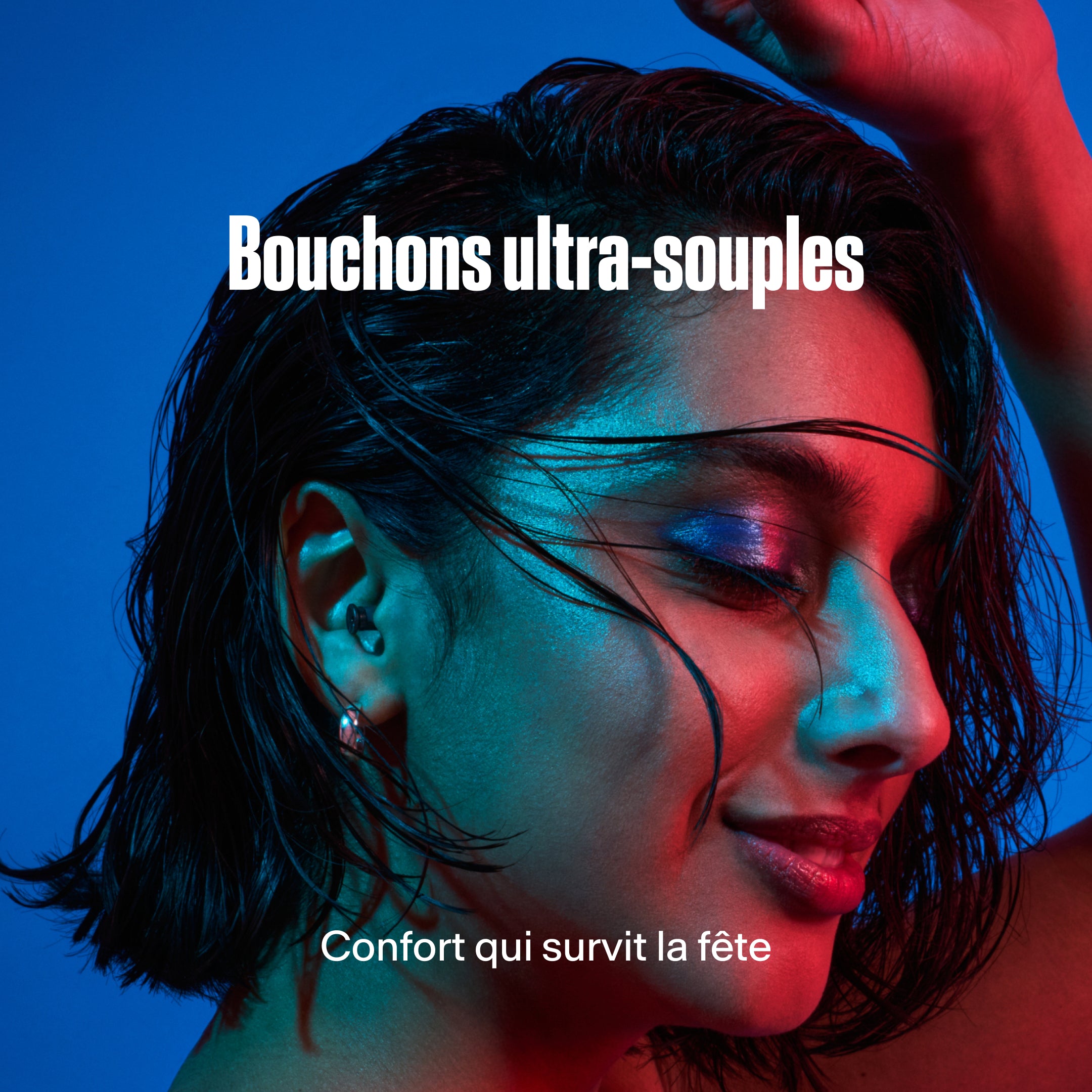 Détail produit des bouchons d’oreilles Alpine PartyPlug pour festival noir