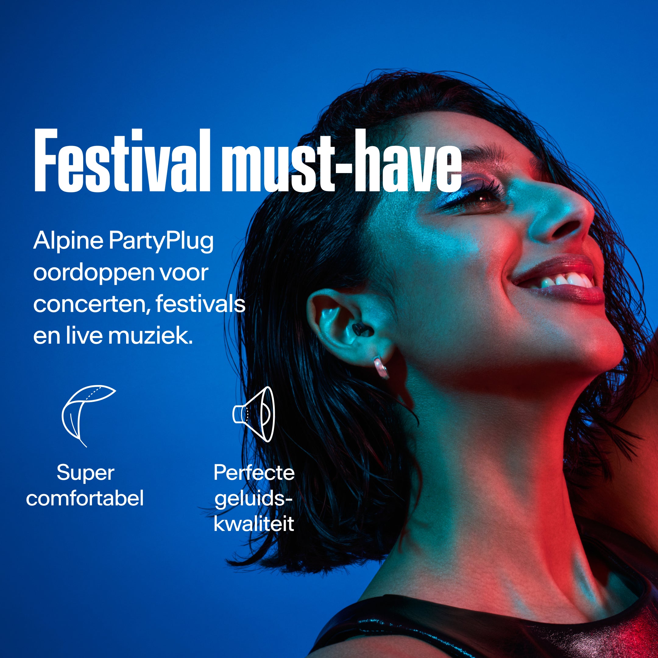Alpine PartyPlug festivaloordoppen zwart #color_black #lang_nl