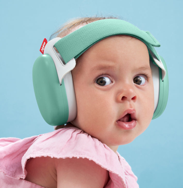 Casque Anti-Bruit Bébé Aqua - Protection Auditive 25 DB Pour Enfants 6-48 Mois - Confortable Et Réglable - Idéal Voyage Et Sommeil