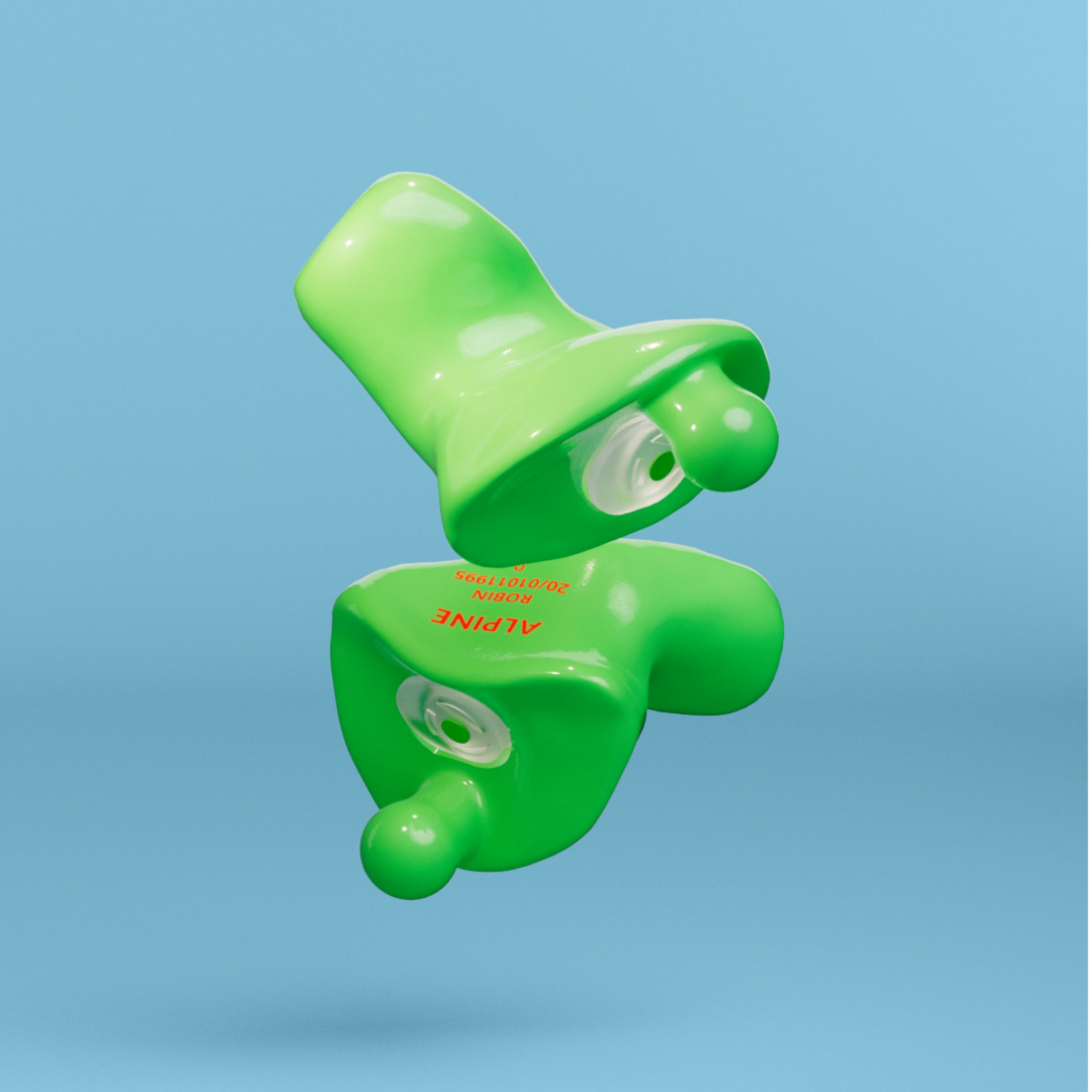 alpine motosafe custom oordoppen  groen 