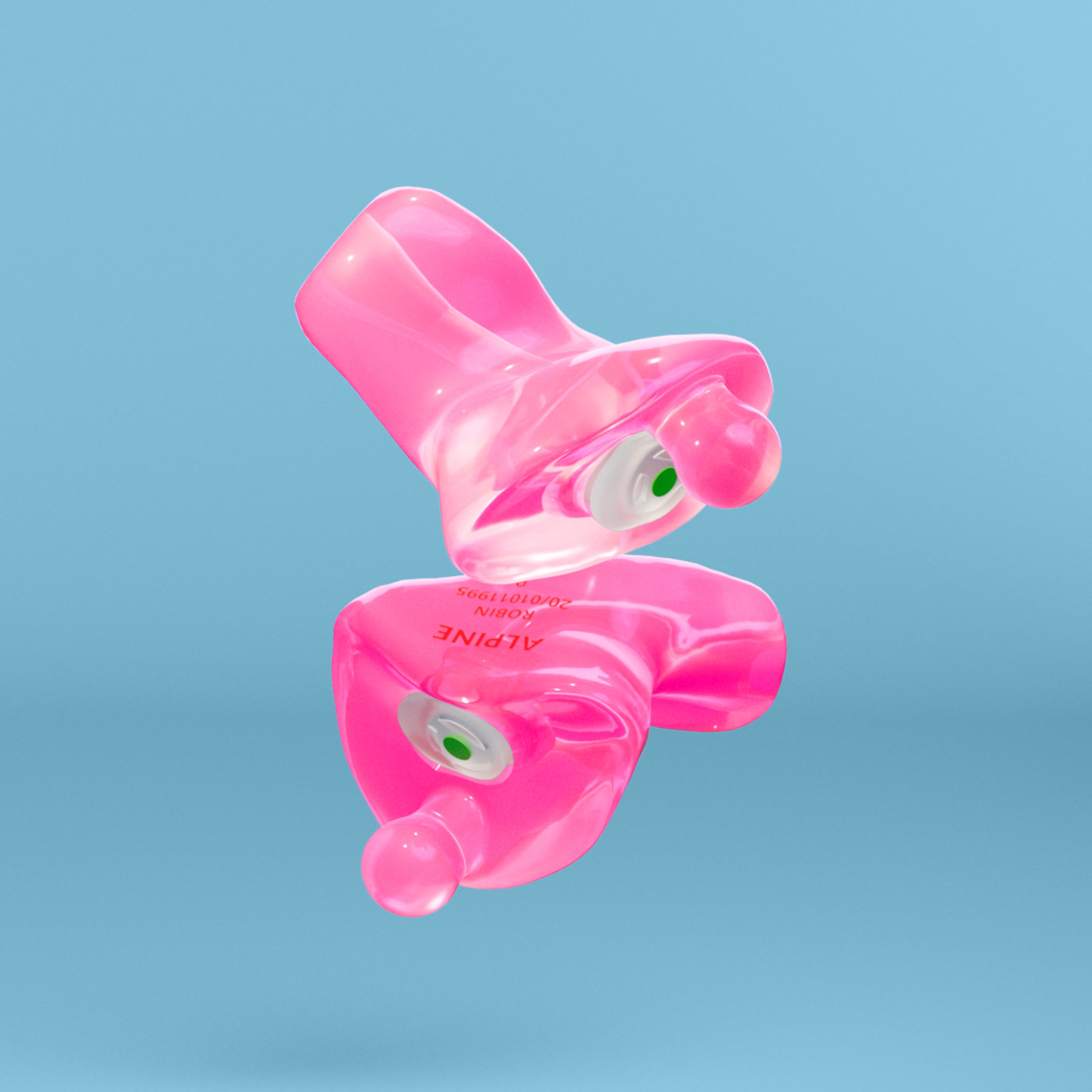 alpine motosafe custom oordoppen  transparant-roze