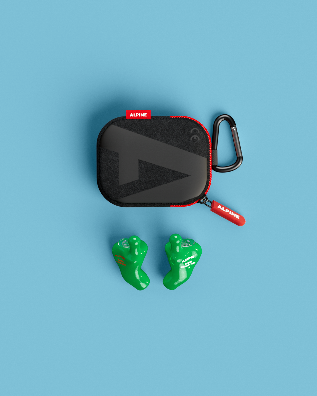 alpine musicsafe custom 4d oordoppen voor muzikanten op maat overzicht inclusief accessoires groen