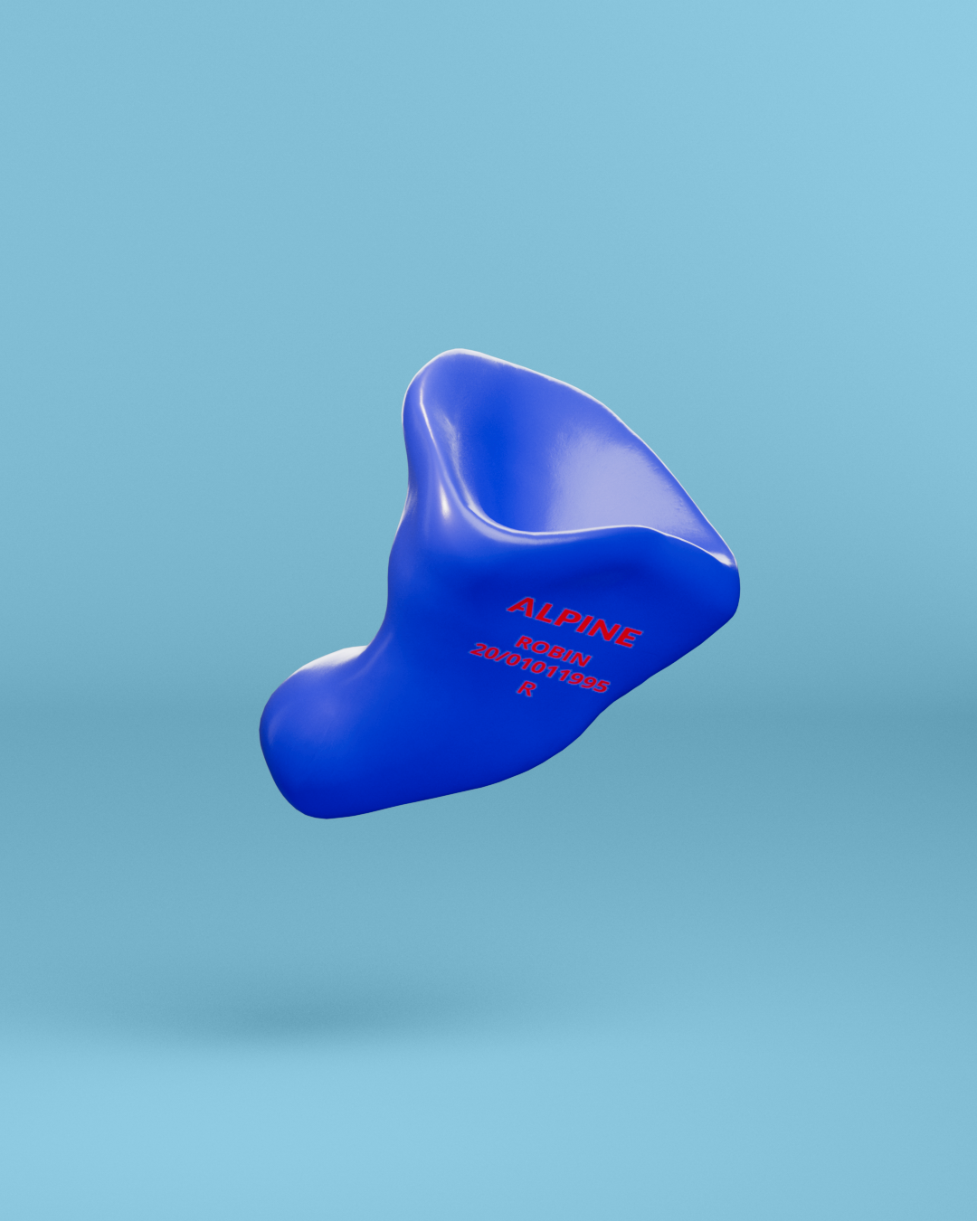 Alpine op maat sleepsoft oordoppen  blauw