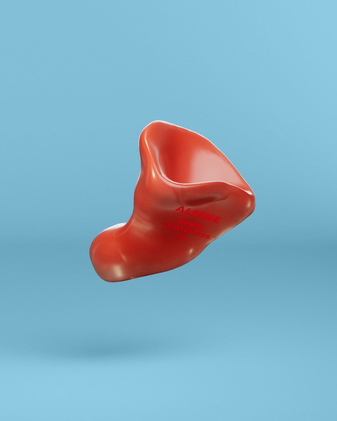 Alpine op maat sleepsoft oordoppen  rood