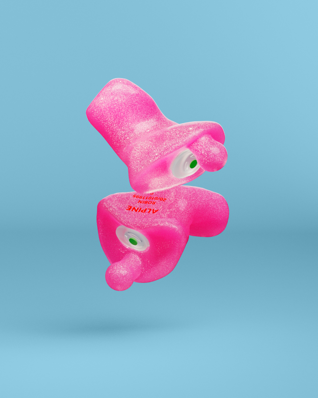 alpine partyplug custom oordoppen metallic roze #color_metallic-roze