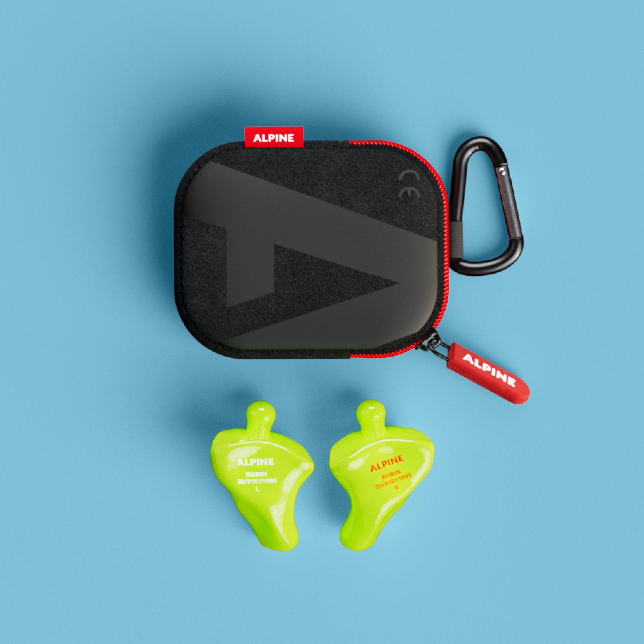 alpine partyplug custom oordoppen productdetail neon geel