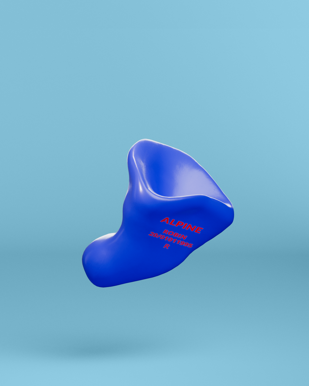 Alpine sleepsoft op maat oordoppen  blauw