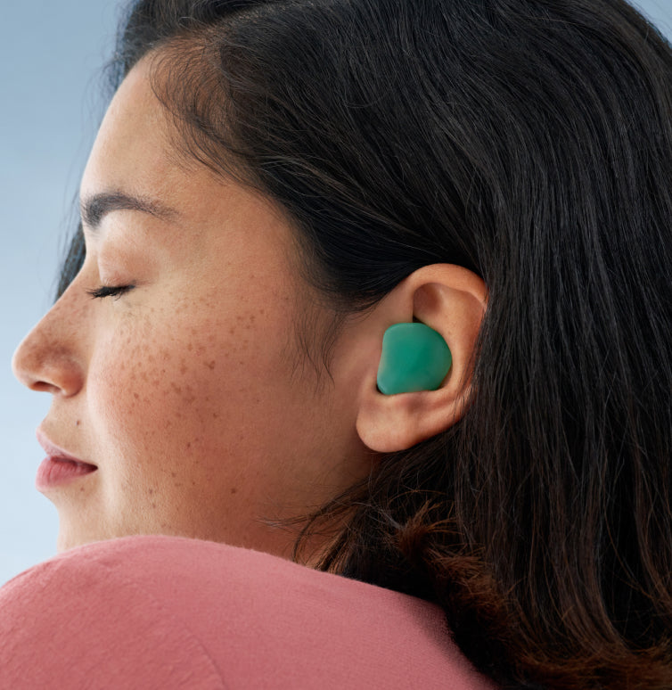 détail du confort des bouchons d’oreilles Alpine Softsilicone