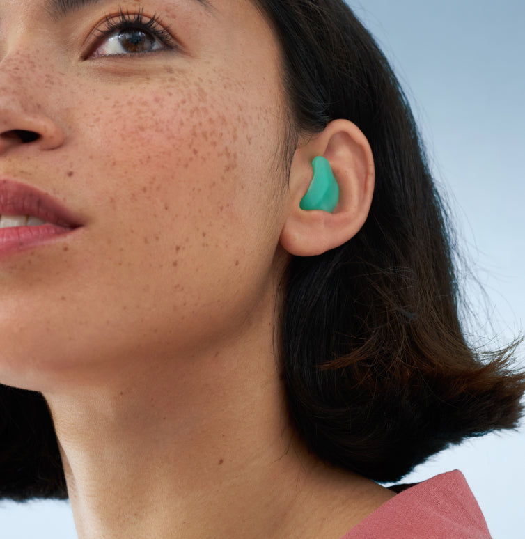 détail multifonctionnel des bouchons d’oreilles Alpine Softsilicone