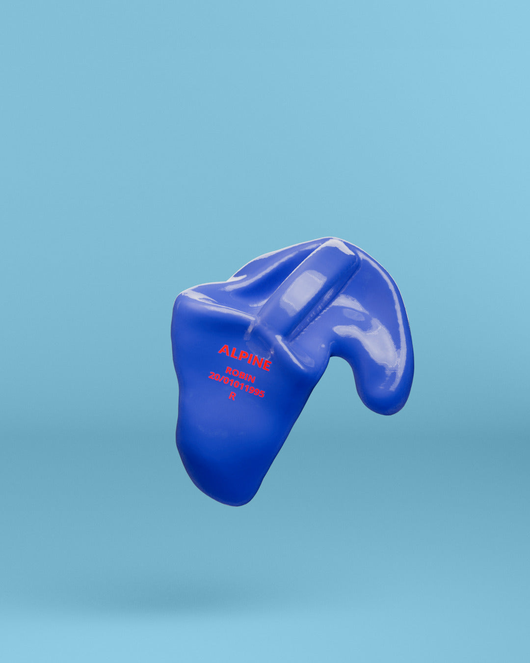 Alpine swimsafe op maat oordoppen  neon blauw #color_neon-blauw