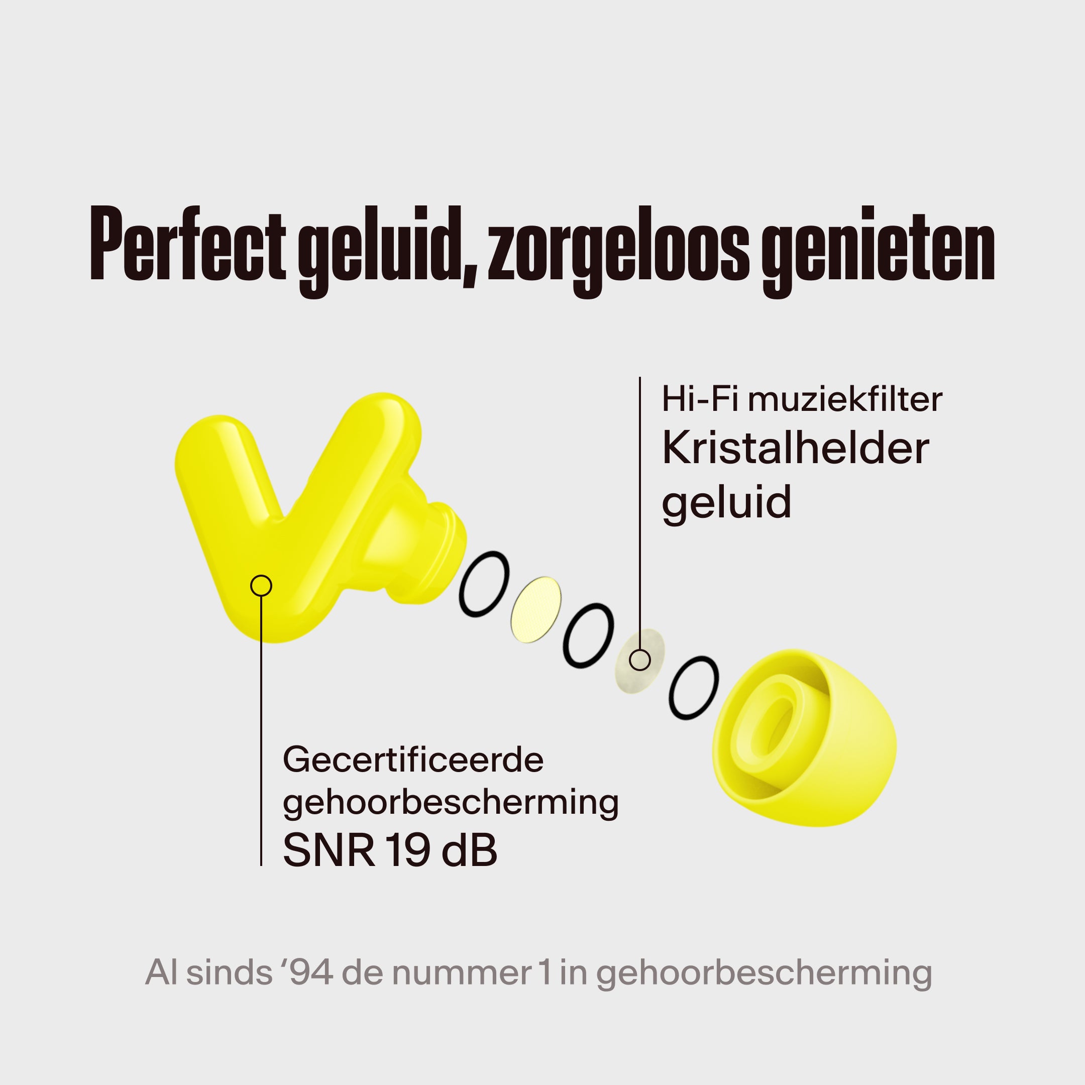 Alpine Tune Filter im Detail gezeigt in neon yellow #color_neon-yellow #lang_nl