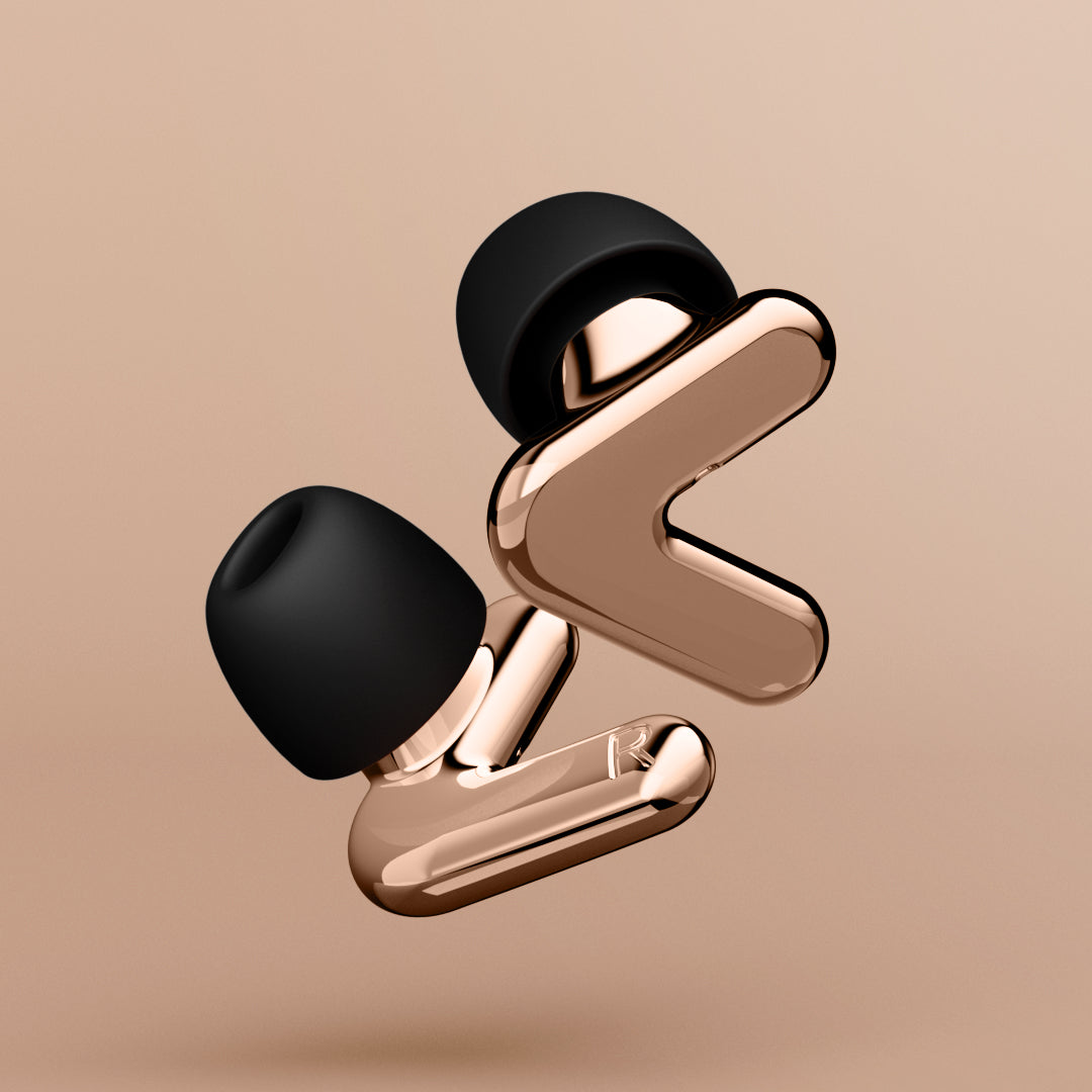 Rendu des bouchons Alpine Tune en rose-gold 