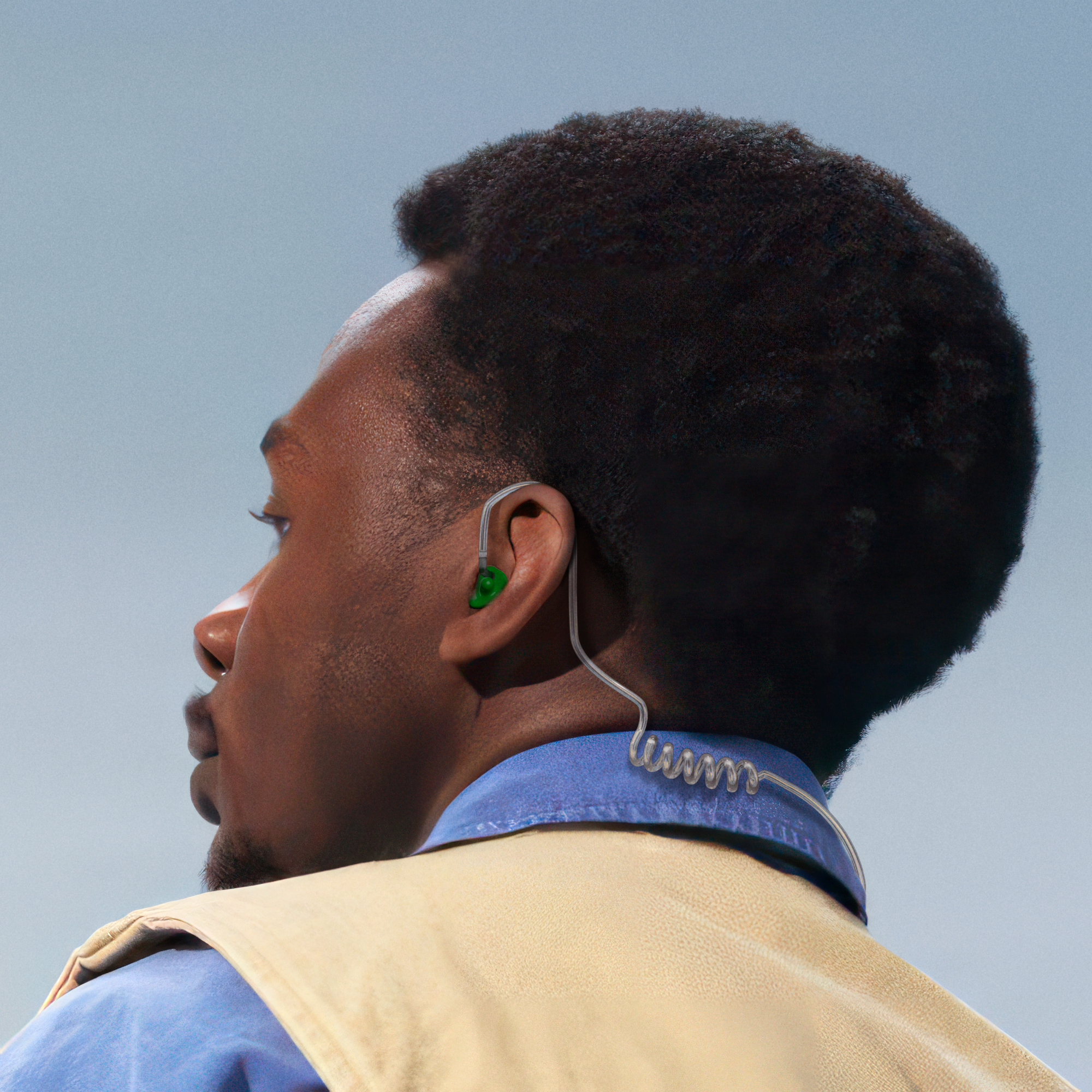 portofoon custom made in ear groen #color_groen