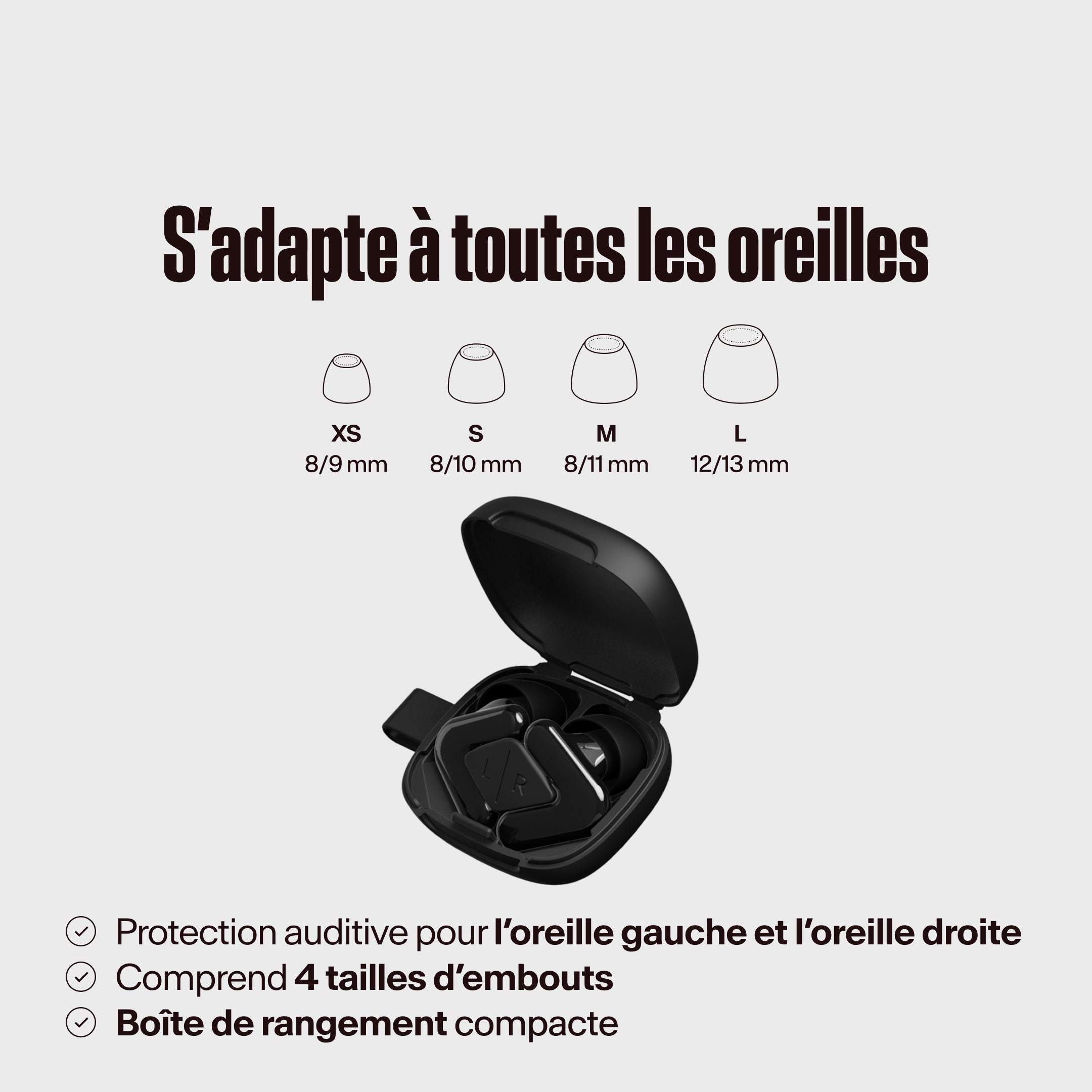 Emballage Alpine Tune noir, texte &