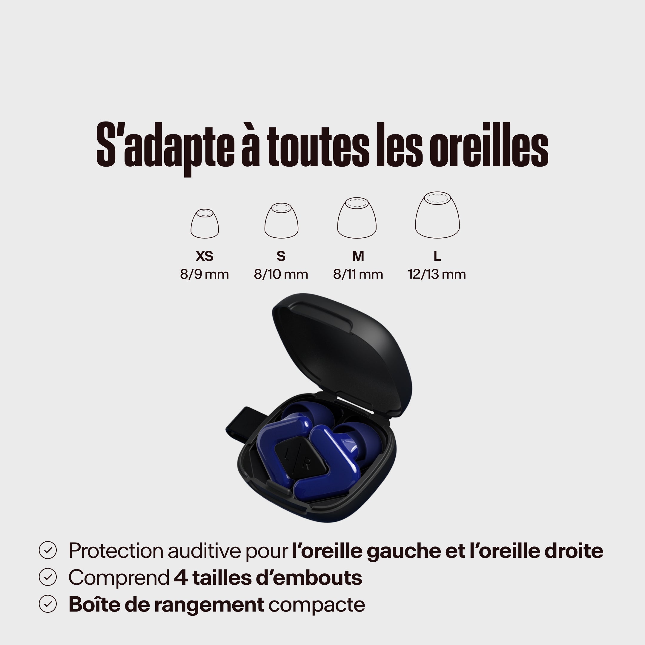 Emballage Alpine Tune bleu foncé, texte &