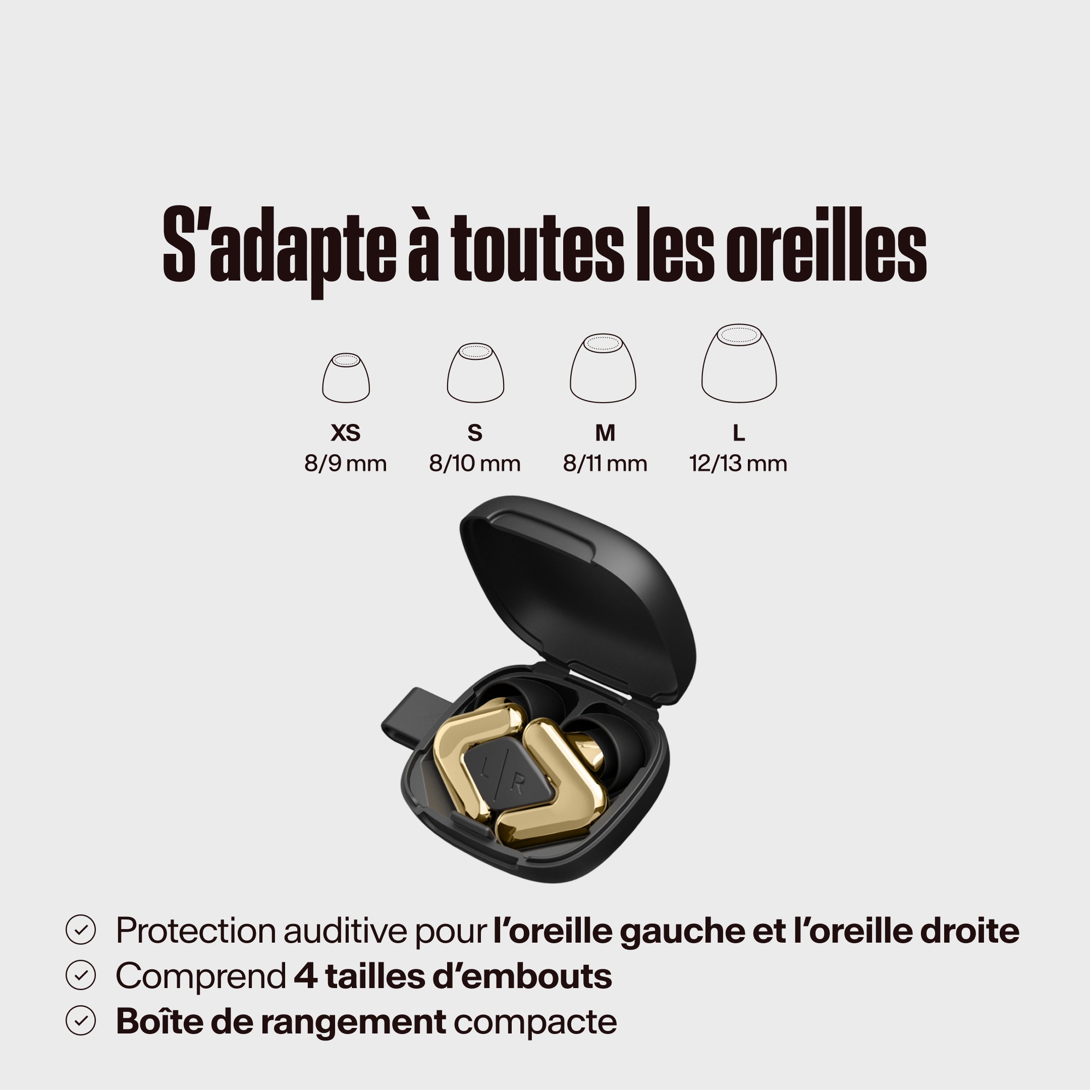 Emballage Alpine Tune or, texte "S&