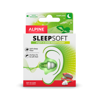 SleepSoft Alpine Protection Auditive Bouchons d’oreilles Casque anti-bruit red dot award protéger votre oreille Sommeil 