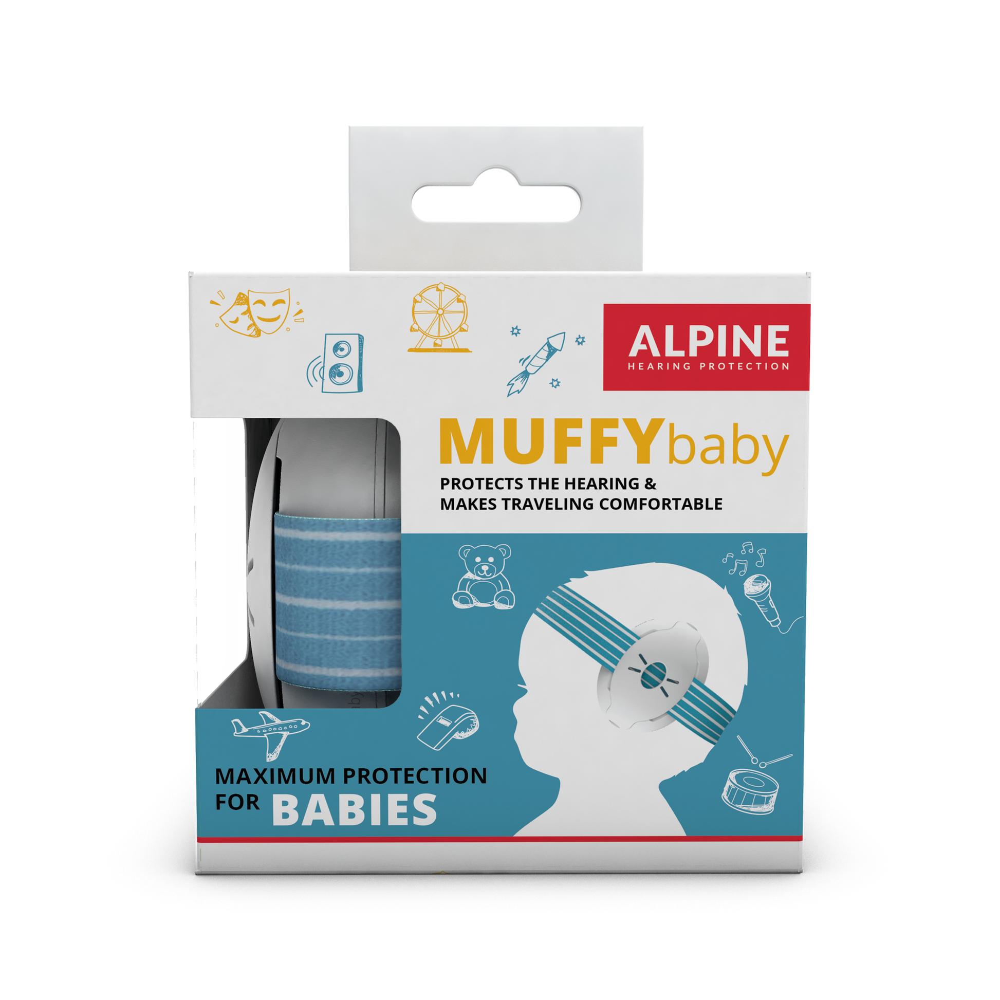 Casque Antibruit Bébé Alpine Muffy - Edition Premium Sophie la Girafe