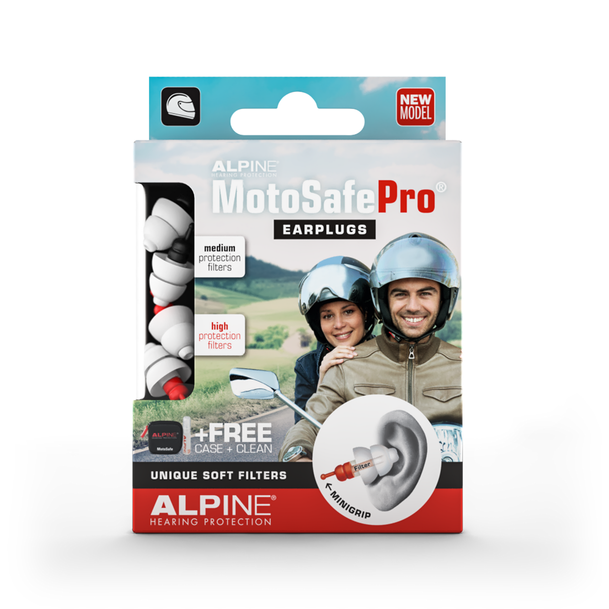 Alpine MotoSafe Pro, Bouchons d'oreille, Protection auditive