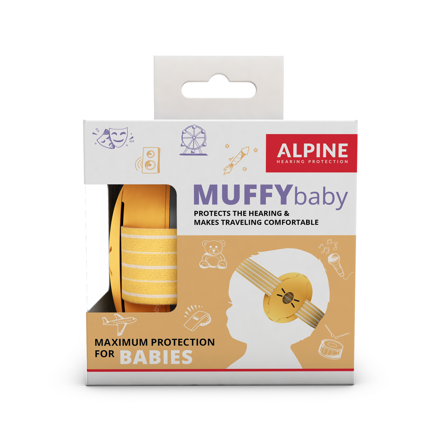 Muffy Baby Alpine Protection Auditive Bouchons d’oreilles Casque anti-bruit red dot award protéger votre oreille Enfants Bébés  