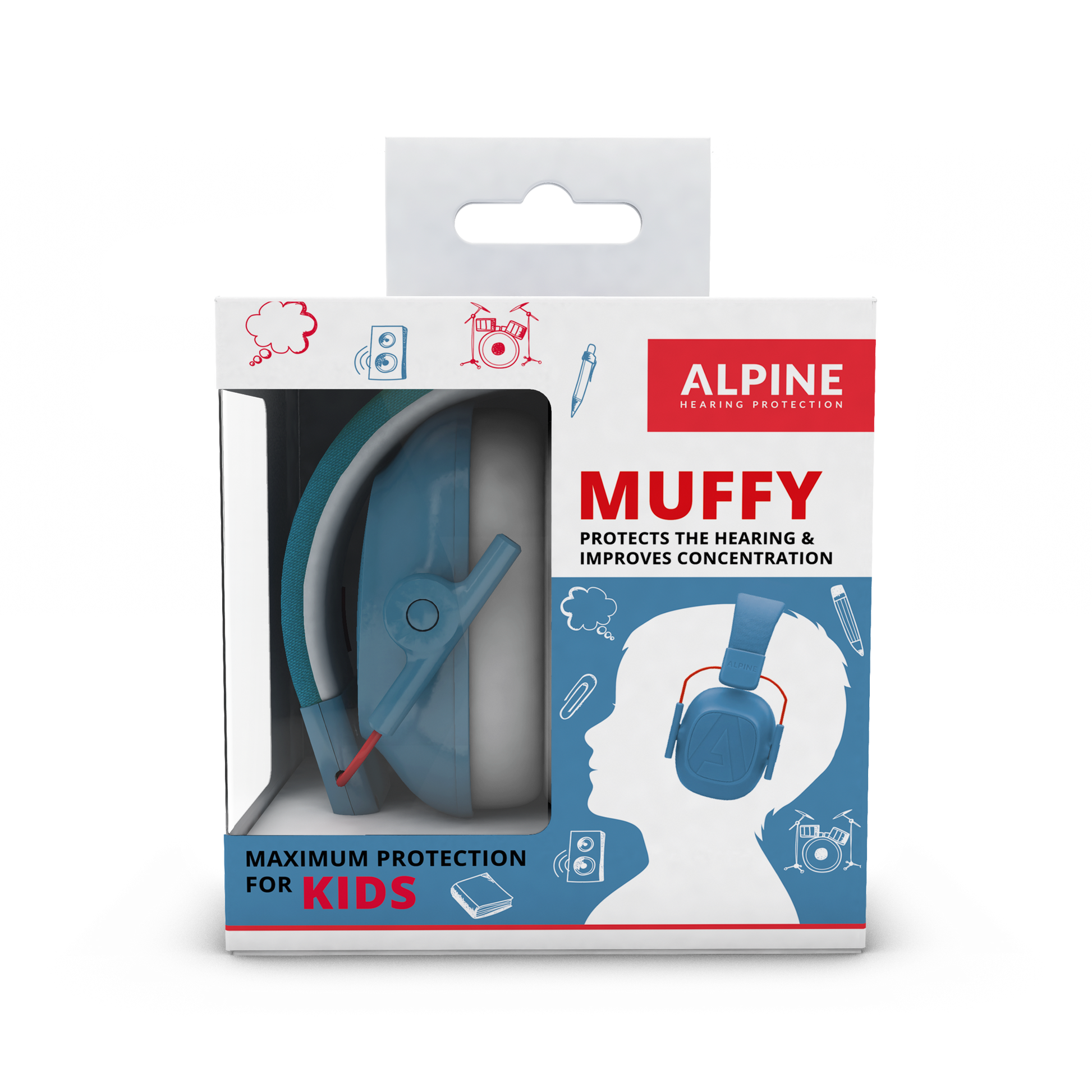 Muffy Kids Alpine Protection Auditive Bouchons d’oreilles Casque anti-bruit red dot award protéger votre oreille Enfants Bébés 