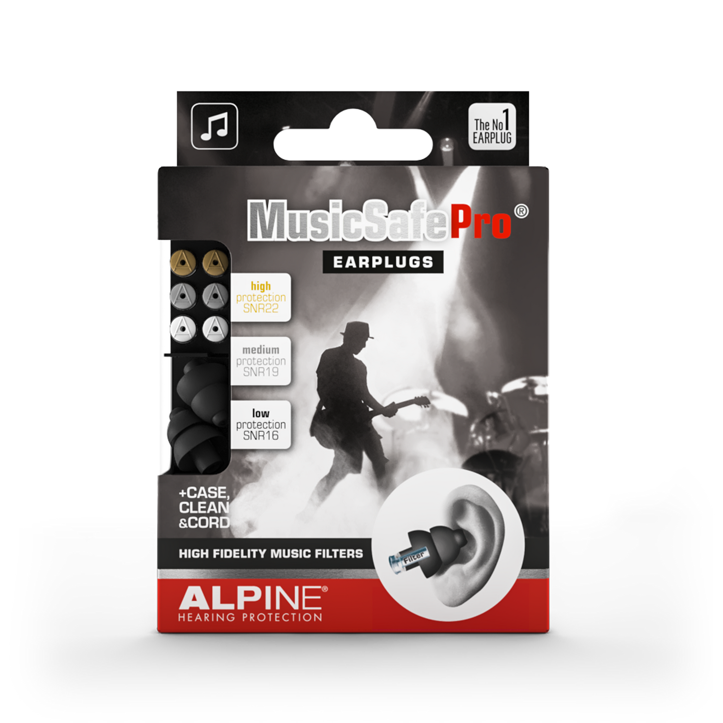 Alpine MusicSafe Pro earplugs for musicians Alpine Protection Auditive Bouchons d’oreilles Casque anti-bruit red dot award protéger votre oreille fête concert festival Musiciens