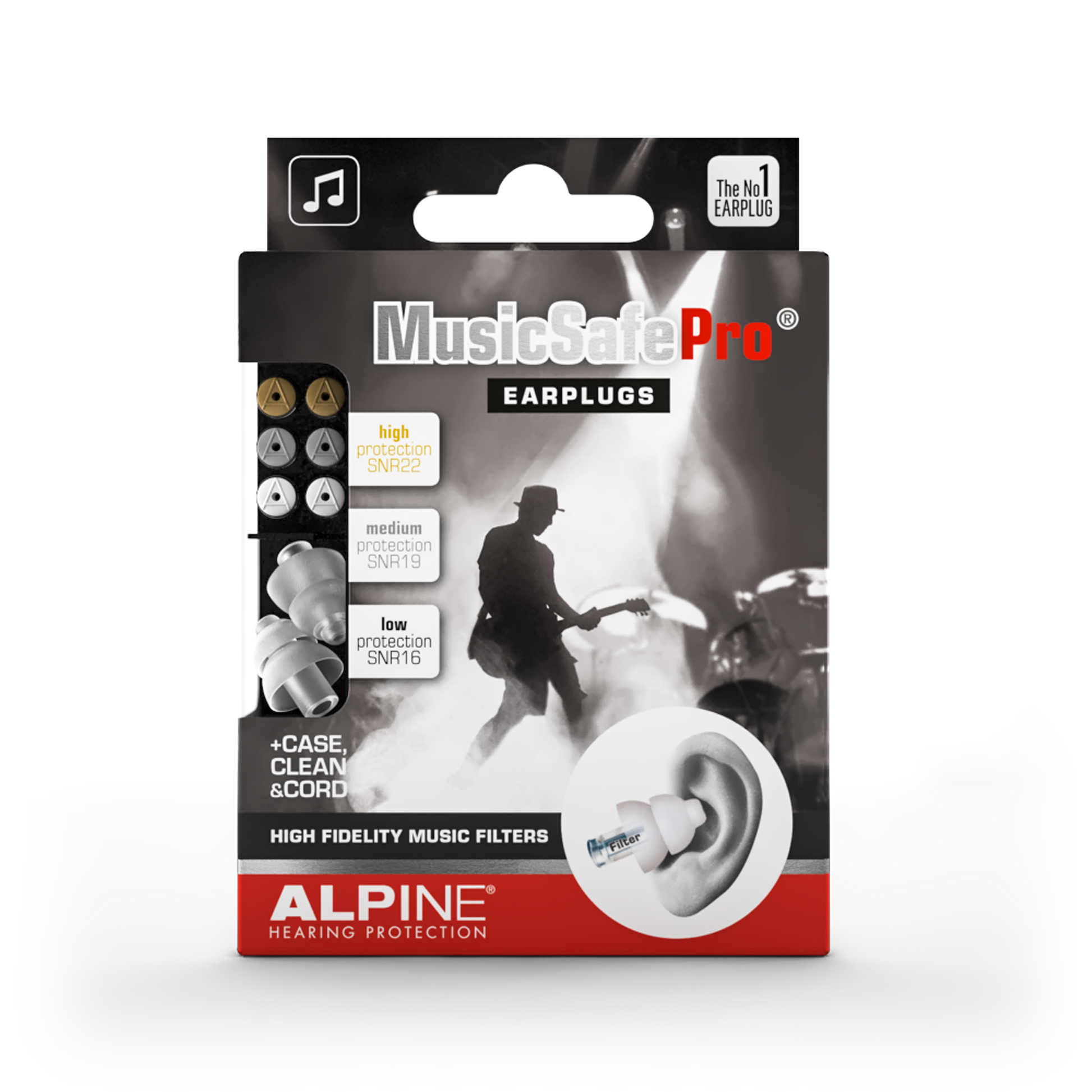 Alpine bouchons d'oreilles PartyPlug 12 mm thermoplastique